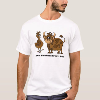 Brun hönabruntko - T-tröja T-shirt