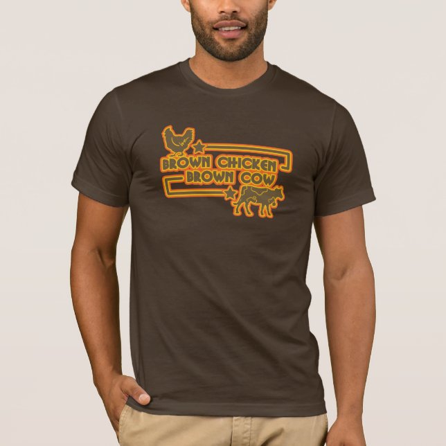 Brun hönabruntko tee shirt (Framsida)
