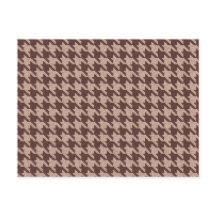 Brun Houndstooth Priddy Klassisk Mönster Tom Bilst