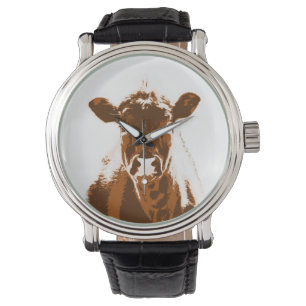 Brun hovdjur armbandsur
