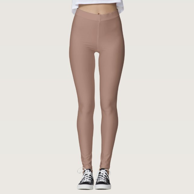 Brun hudfärg balett gymnastik dans leggings (Framsida)
