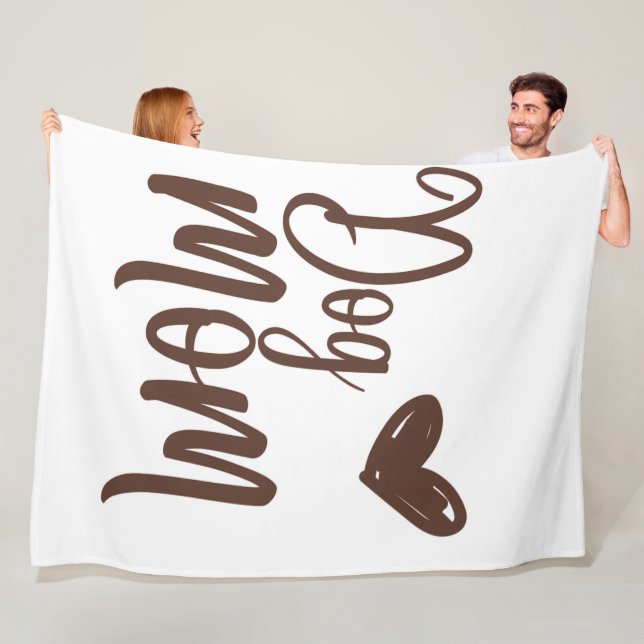 Brun Hund 60 x 80 Fleece Blanket (På plats)