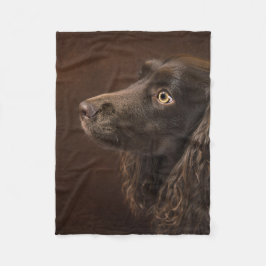 Brun Hund Fleecefilt