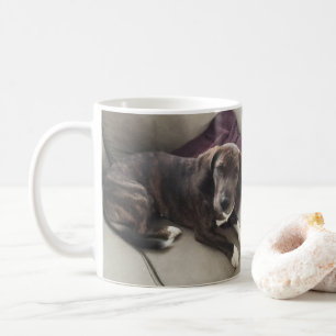 Brun hund kaffemugg