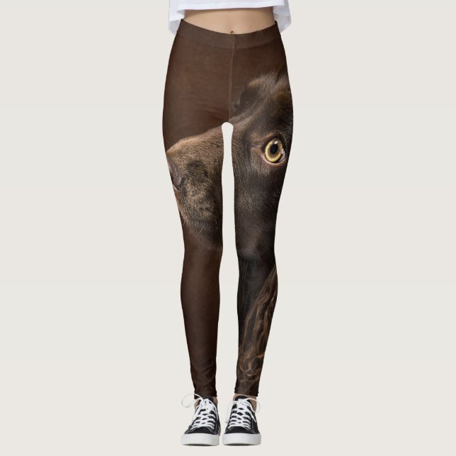 Brun Hund Leggings (Framsida)