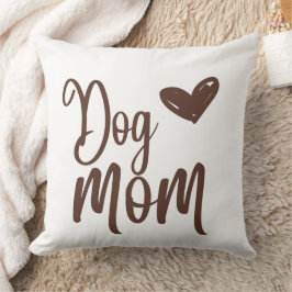 Brun Hund Mamma 20 x 20 Dekorativ kudde