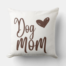 Brun Hund Mamma 20 x 20 Dekorativ kudde