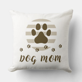 Brun Hund Mamma Kärlek 20 x 20 Dekorativ kudde