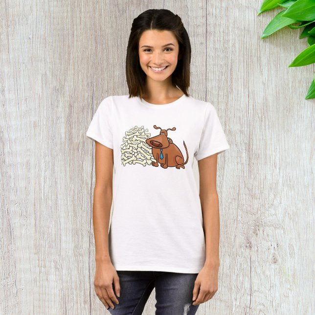 Brun Hund med Cirle Cute Pet T Shirt (Skapare uppladdad)