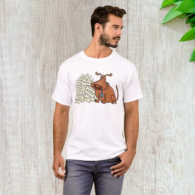 Brun Hund med Cirle Cute Pet T Shirt (Skapare uppladdad)