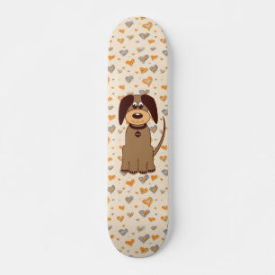 Brun Hund Skateboard