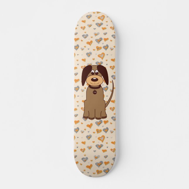 Brun Hund Skateboard (Framsida)