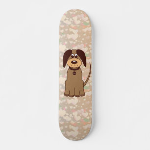 Brun Hund Skateboard