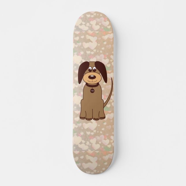 Brun Hund Skateboard (Framsida)
