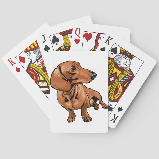 Brun Hund Spel Kort (Baksidan)