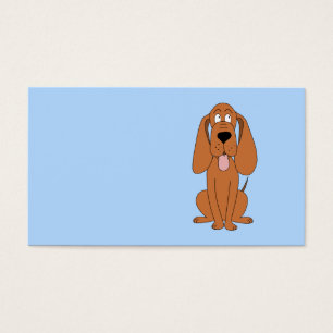 Brun Hund Tecknad. Hund. Visitkort