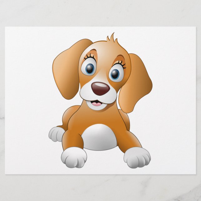 Brun hundclipart (Framsida)