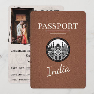 Brun Indien pass Spara datum Datumet