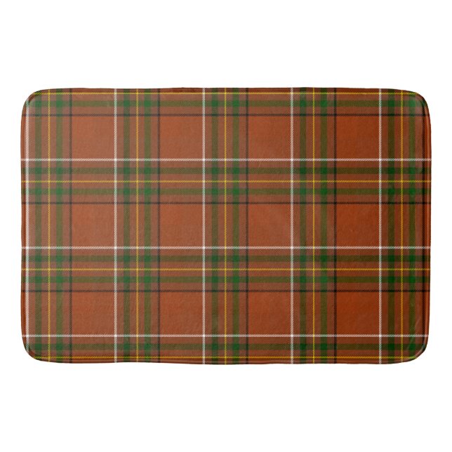 Brun jordnära Plaid Tartan  Badrumsmatta (Framsidan)