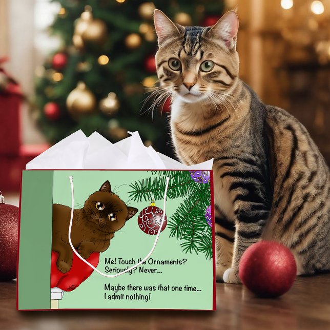 Brun julgransprydnad katt (Skapare uppladdad)