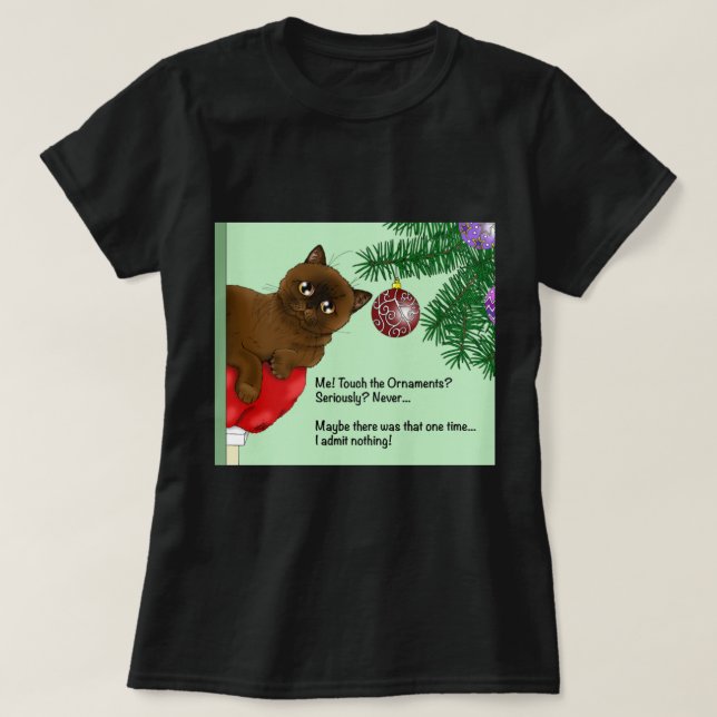 Brun julklapp t shirt (Design framsida)