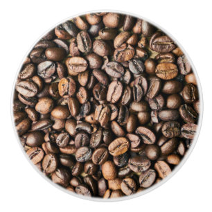Brun kaffebönabakgrund knopp