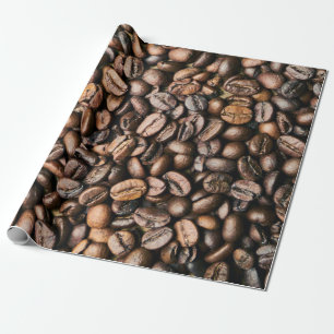 Brun kaffebönabakgrund presentpapper