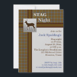 Brun Kaledidoskop, Blå och Silver Hjort Inbjudan<br><div class="desc">Denna rustika bruna och blåa kaledidoskop,  med silver hjort inbjudan är helt anpassningsbar.</div>