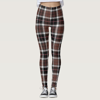 Brun Kanelmönster Leggings