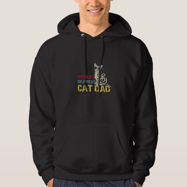 Brun-Katt-Gröna-Ögon Katter  1 Hoodie (Framsida)