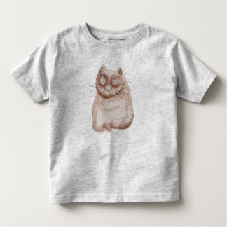 Brun katt småbarn t-shirt