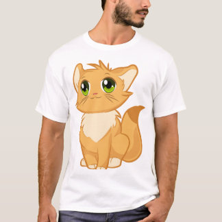 brun katt t shirt