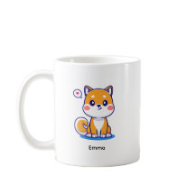 Brun Kawaii Shiba Inu Hund Anpassad