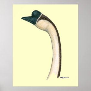 Brun kinesisk huvud poster