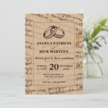 Brun klassisk musik noter lakan bröllop