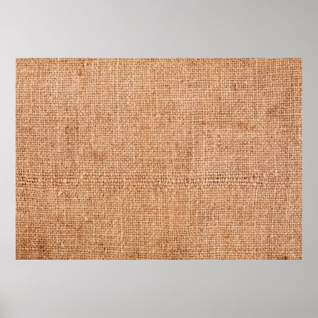 Brun knäpp på vit lakan. Abstraktens säkerhetskopi Poster (Framsidan)