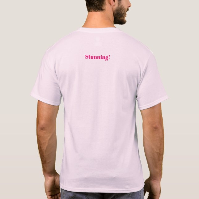 Brun ko. Bedöva! Monique hjärta - dragrace T Shirt (Baksida)