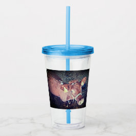 Brun ko take away mugg