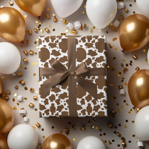 Brun kofläckar falskt konäst mönster presentpapper