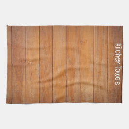 Brun kökshandduk av trä