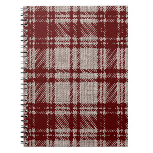 Brun Kolschcheck Notebook Anteckningsbok