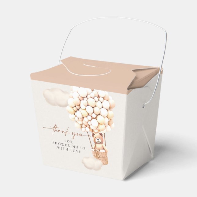 Brun könsneutralbubbla - ruta för favoriter presentaskar (Framsidan Sidan)