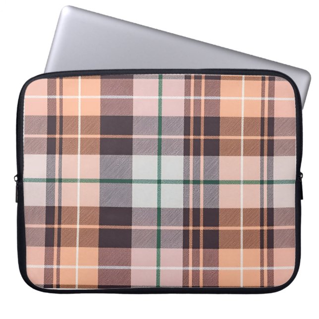 Brun kontrollerad laptop fodral (Framsidan)