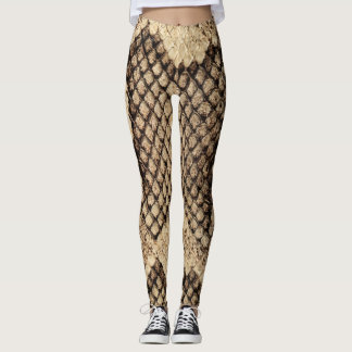 Brun kornfjäder leggings