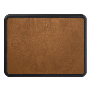 Brun kowhide Leather Struktur look Dragkroksskydd