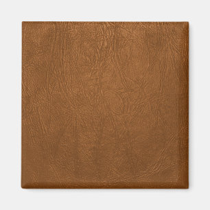 Brun kowhide Leather Struktur look Magnet