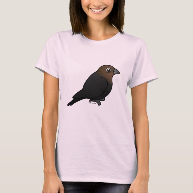 Brun krabbhöna tee shirt (Framsida)