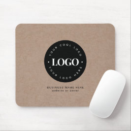 Brun Kraft Anpassningsbar Logotyp & Text Business  Musmatta