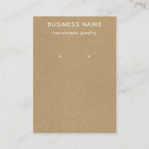 Brun Kraft-Visning för Papper utskrift Visitkort