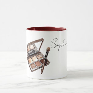 Brun Kräm Make Up Ögonskugga Mugg